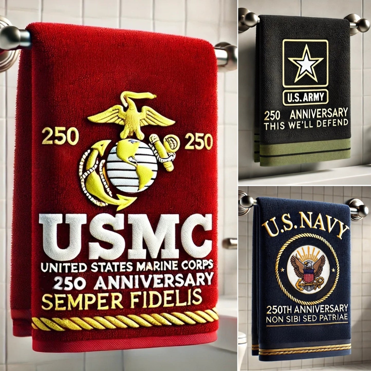 250th Anniversary Military Commemorative Towel