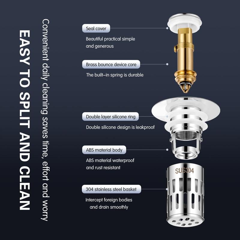 🎄Universal Stainless Steel Drain Strainer