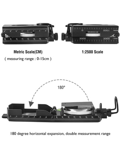 Multifunctional Military Aiming Navigation Compass Compass