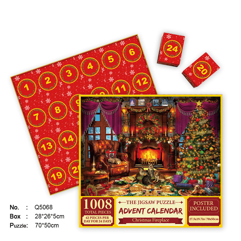 🎄Christmas Advent Calendar Jigsaw Puzzle 1000pcs🧩