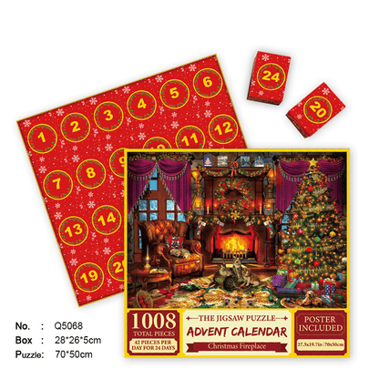 🎄Christmas Advent Calendar Jigsaw Puzzle 1000pcs🧩