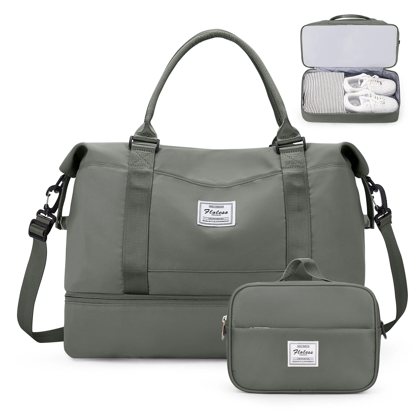 The Ultimate Carry-All – Weekender Duffel for Women with Shoe Pocket & Vanity Bag