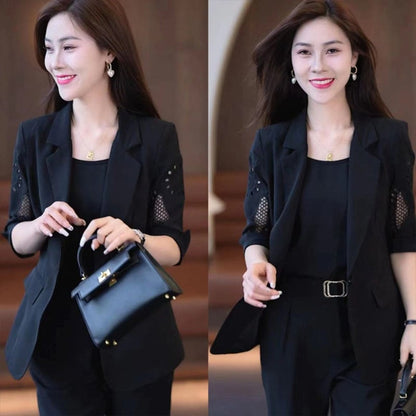 🔥49% OFF🔥Nice Gift-Woman's Fashionable And Slim Blazer 3-piece Suit Set