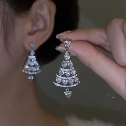 🎄Shiny Christmas Tree Earrings
