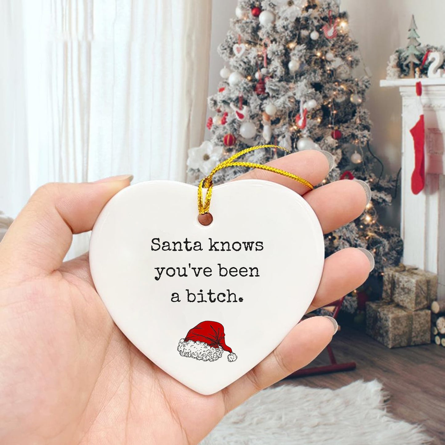 🌲Christmas Funny Heart Shaped Ornament