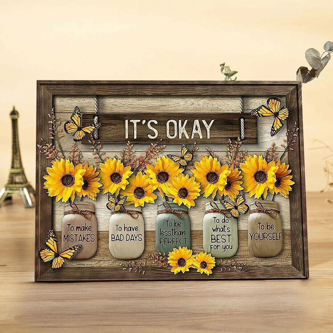 🦋Butterfly Sunflowers Wall Art🌻