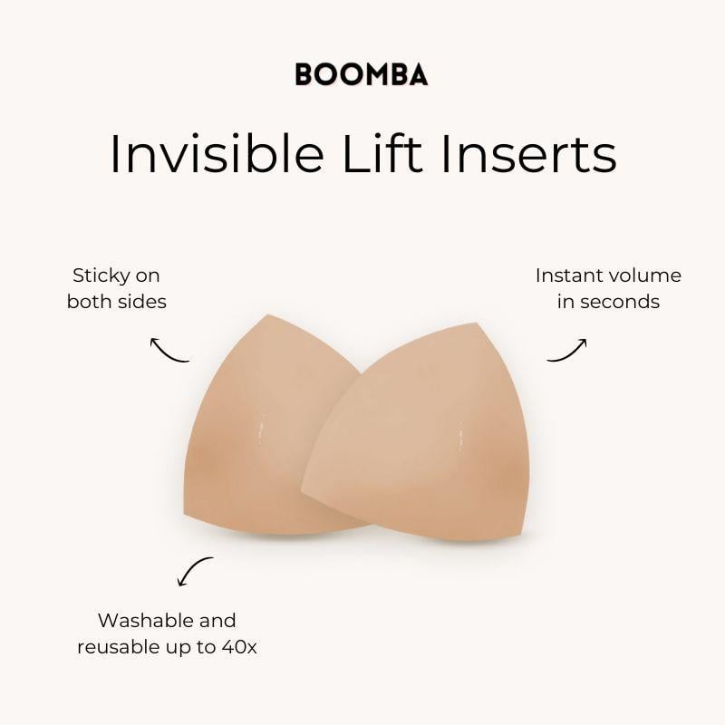 No-Show | Sticky Bra Inserts - Washable & Reusable, Instant Lift