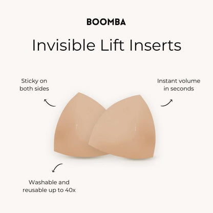 No-Show | Sticky Bra Inserts - Washable & Reusable, Instant Lift