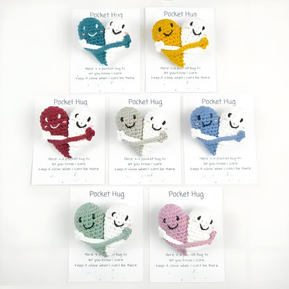 🎁Crochet Pocket Hearts - Two Hugging Hearts Fusing Into One