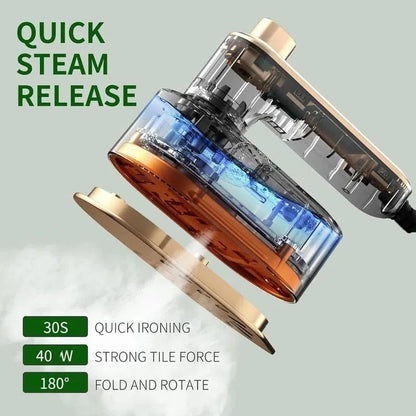 🌟 Say Goodbye to Wrinkles - ✨Mini Travel Iron for Clothes