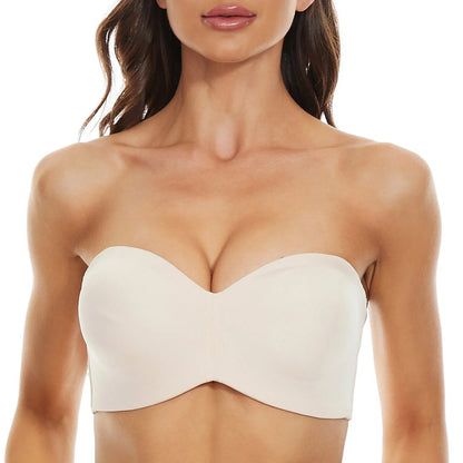 💕🔥Full Support Non-Slip Convertible Bandeau Bra