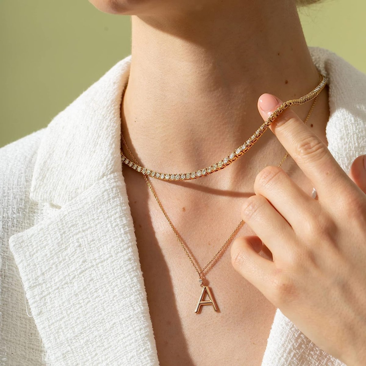 🔥Clear Stock Last Day 48% OFF 💥"Crystal' Tennis Necklace + Free Bracelet