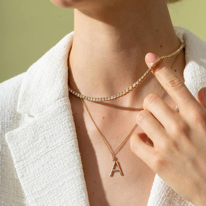 🔥Clear Stock Last Day 48% OFF 💥"Crystal' Tennis Necklace + Free Bracelet