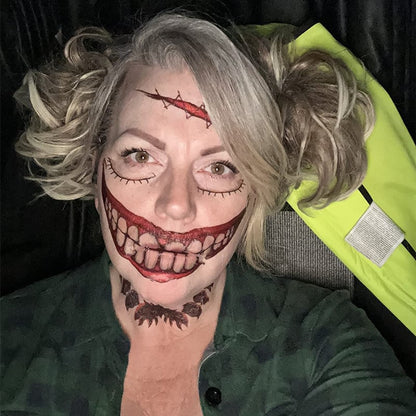 😈Halloween Prank Makeup Temporary Tattoo