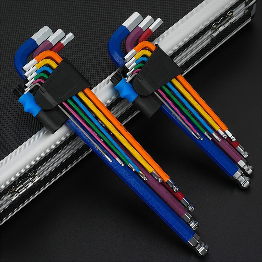 🔥Summer Hot Sale Promotion-49% OFF💯-Toolant Allen Wrench Allen Key Metric&SAE Set, with Ball End for Automotive, Plumber, Workshop, Mechanics
