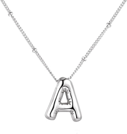 🔥Summer sale🎁⏰Bubble Letter Necklace