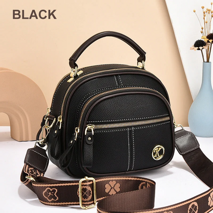 ✨Mother's Day Sale🎁multifunctional compartment Adjustable wide shoulder strap leather bag