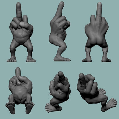 🔥LAST DAY 49% OFF - 🤣Middle Finger Figure With Legs
