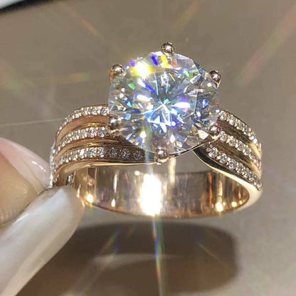 🎁3 Carat Super Sparkling Moissanite Ring