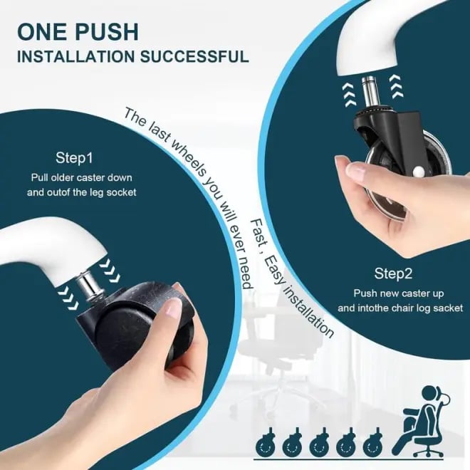 🔥Hot Sale 49% Off🔥3 Inches Silent and Smooth Rolling Casters