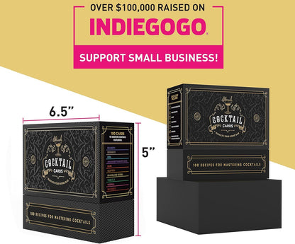 💥LAST DAY SALE 49% OFF-🍸️Cocktail Cards: 100 Cocktail Recipes to Master Cocktails