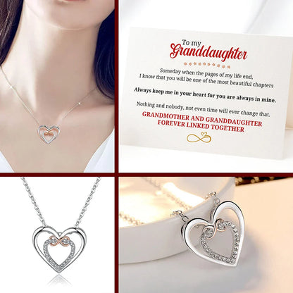 Granddaughter, Always Keep Me in Your Heart - Infinity Pendant