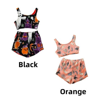 💥Halloween Pre - Sale 49% Off 🎃Halloween vest pajamas set👻