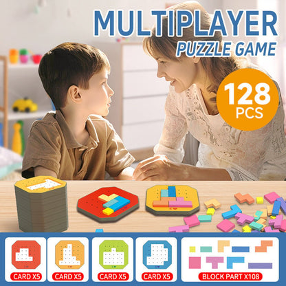 🔥LAST DAY SALE 49% OFF-👪Colorful Block Jigsaw Puzzle Game