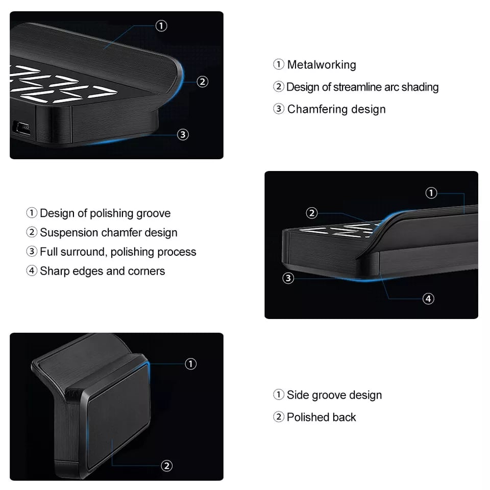 OBD2 HUD Car Head Up Display Projector Speedometer
