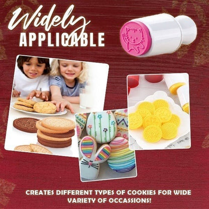 🎉Non-Stick Cookie Stamp & Cutter(6 Styles Set)