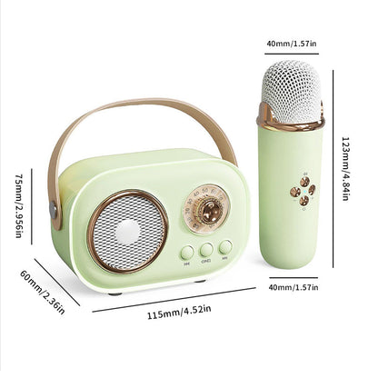 Mini Karaoke Machine With Wireless Microphone