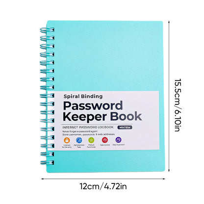 A6 Coil Password Keeper Book