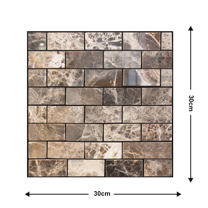 10Pcs 3D Peel and Stick Wall Tiles(12x12 inches)