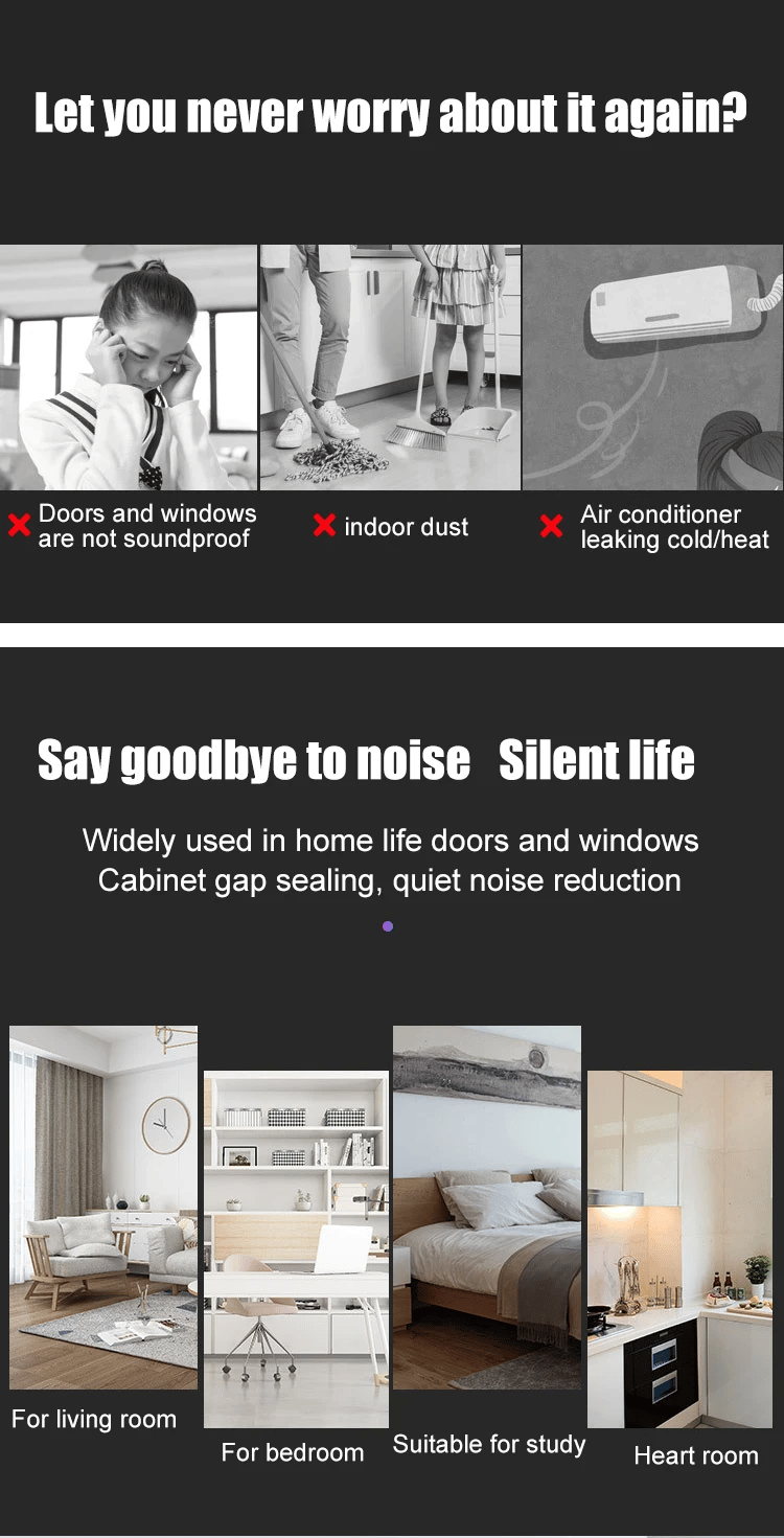 95cm door windshield sound insulation seal🚪