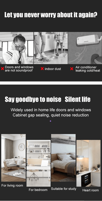 95cm door windshield sound insulation seal🚪