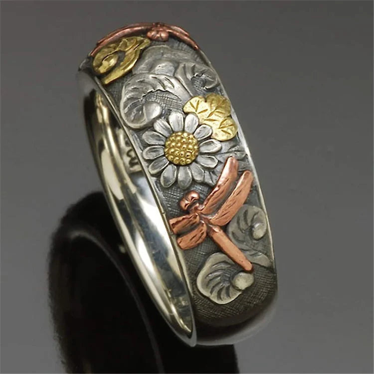 Vintage Sunflower Ring