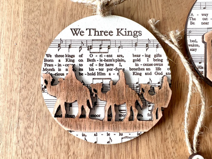 ✨Music Sheet Nativity Ornament