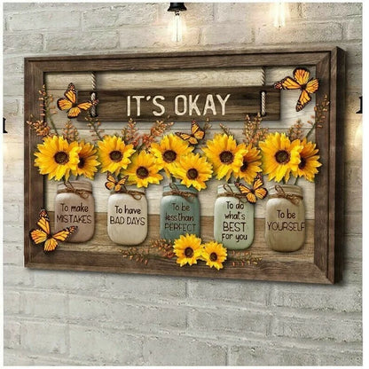 🦋Butterfly Sunflowers Wall Art🌻