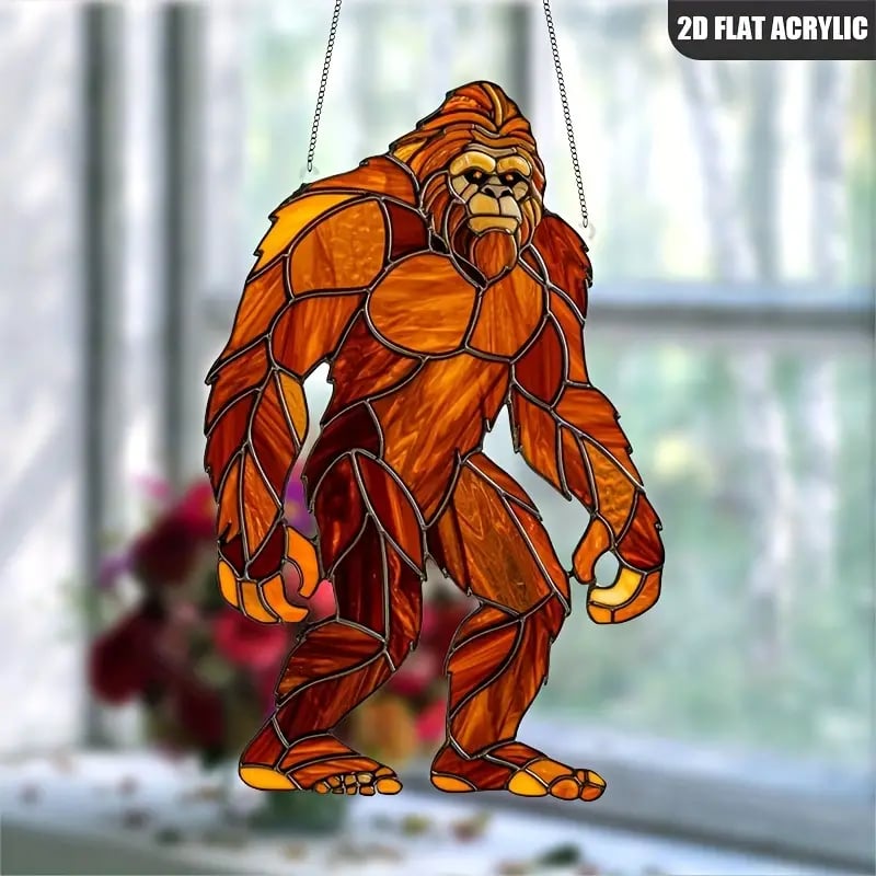 🔥Large Sasquatch Yeti Suncatcher Hanging Window Decoration