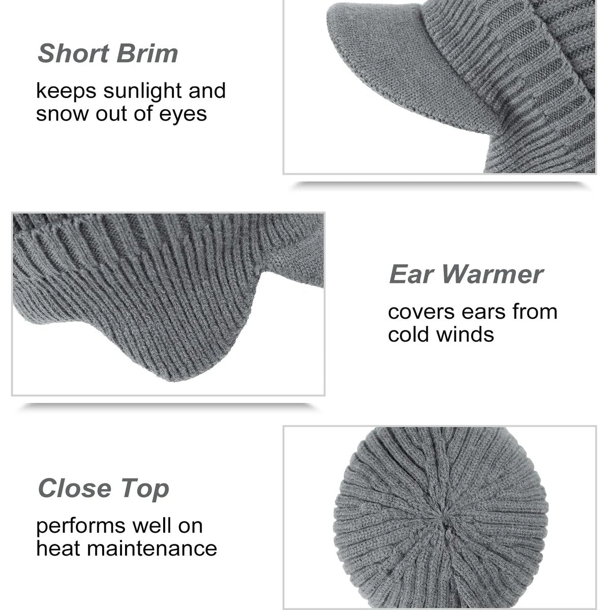 🔥Hot SALE🔥Elastic Warm Ear Protection Knitted Hat☃️