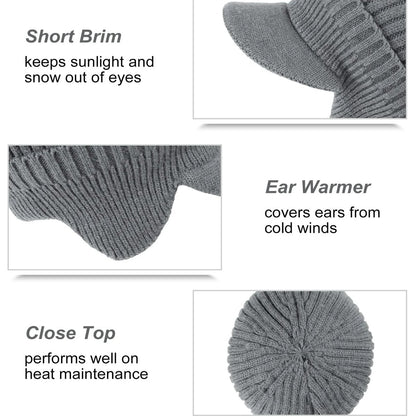 🔥Hot SALE🔥Elastic Warm Ear Protection Knitted Hat☃️