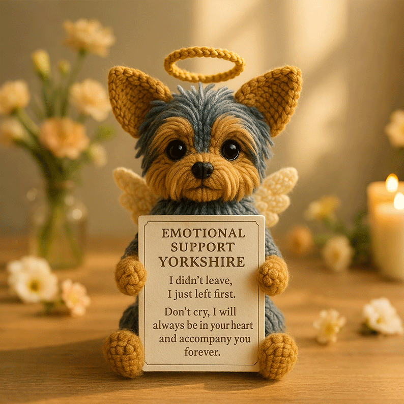 Yorkshire Terrier Memorial Emotional Support Crochet
