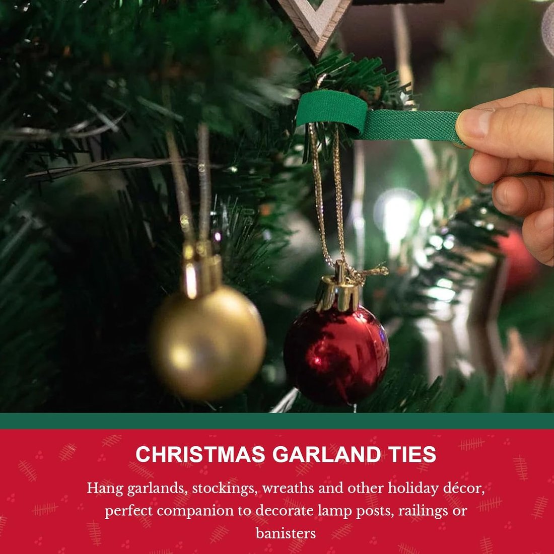 70 PCS Christmas Garland Ties