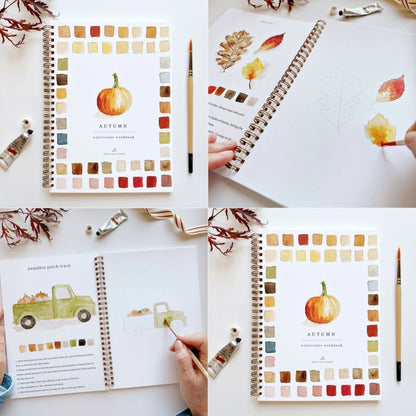 🔥LAST DAY 60% OFF - 💕Watercolor Workbook 🖼️Beginner-Friendly
