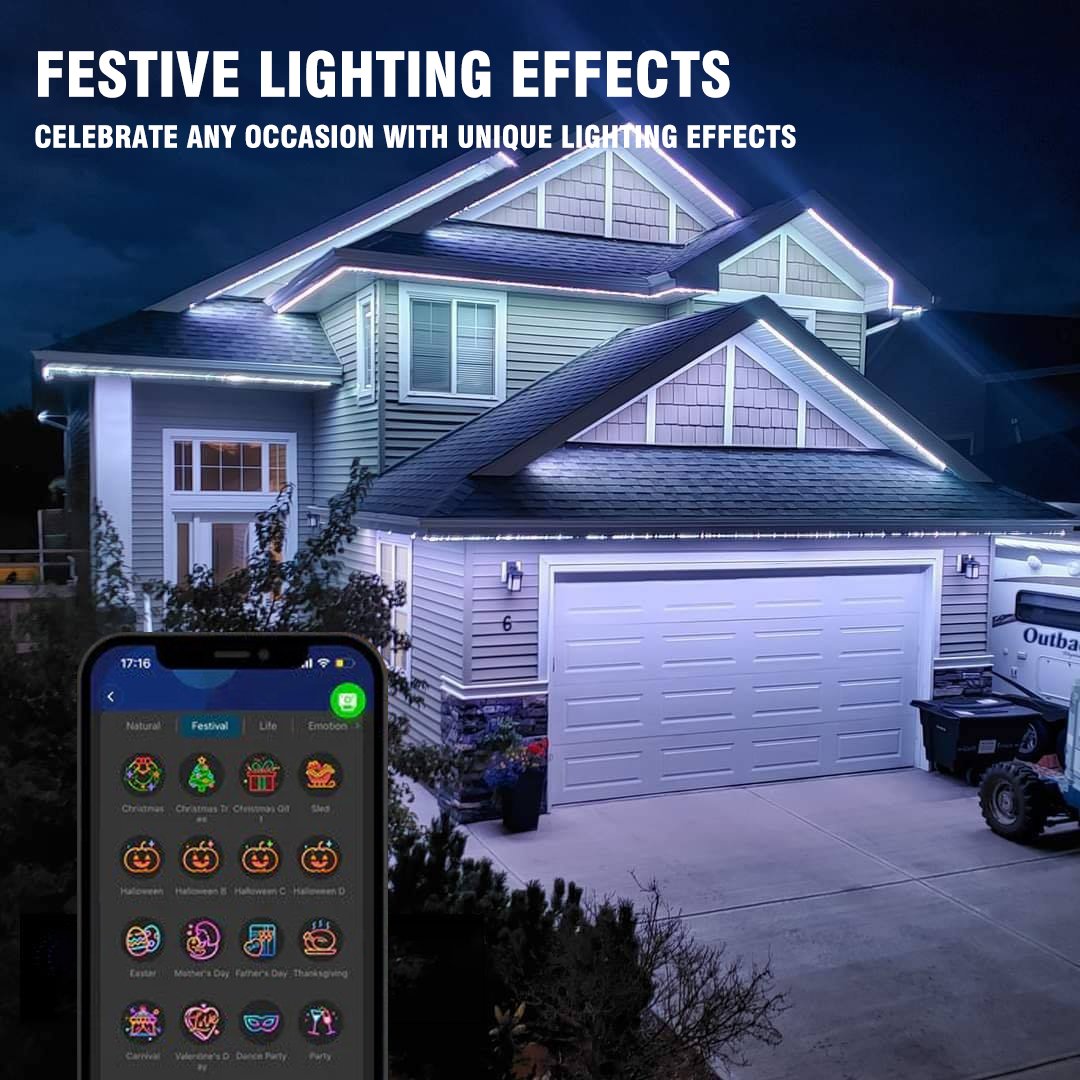🔥Winter Hot Sell 50% OFF🔥Smart Rainbow LED Permanent Outdoor Light