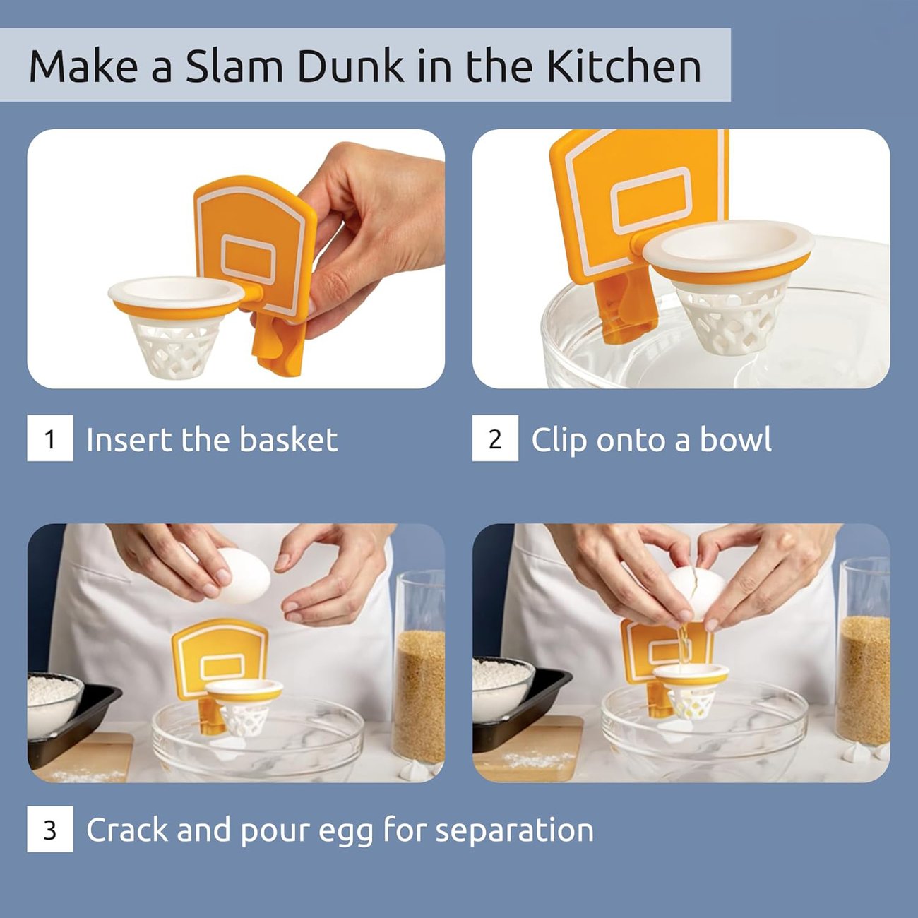 NEW!!Dunk N' Egg Yolk Separator