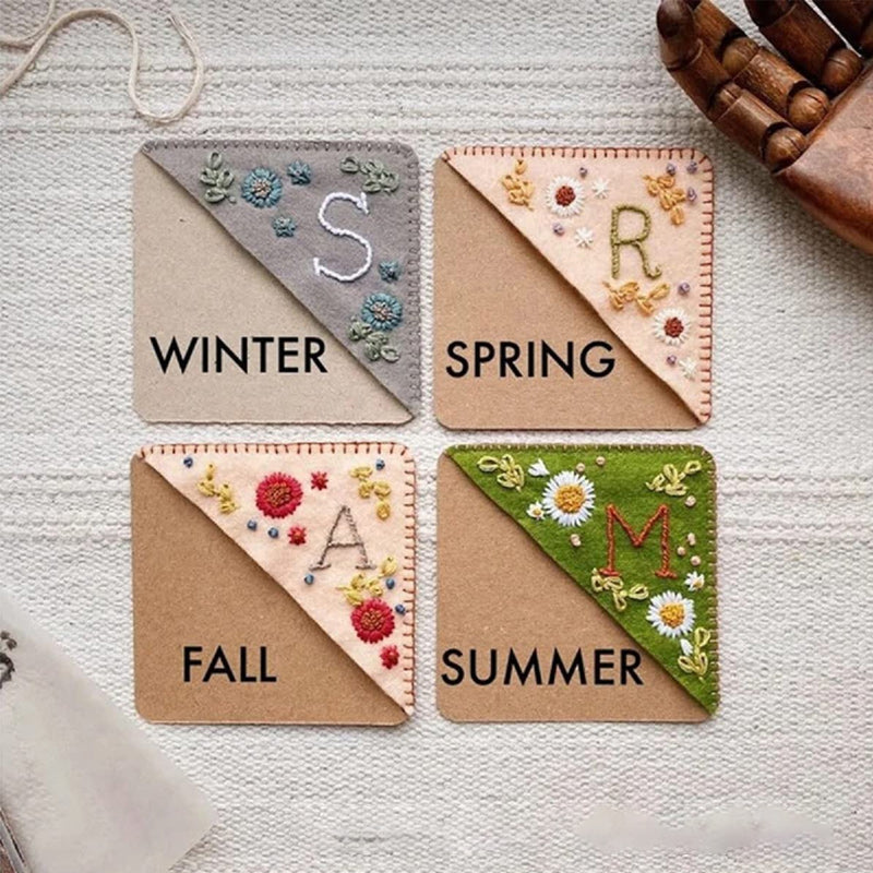 🔖Personalized Embroidery Felt Bookmarks