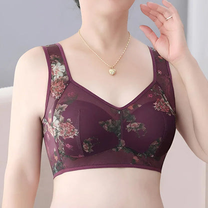 Pointed buttonless comfortable bra