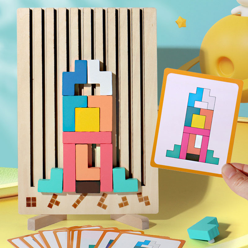 Wooden Stacking Puzzle Toy