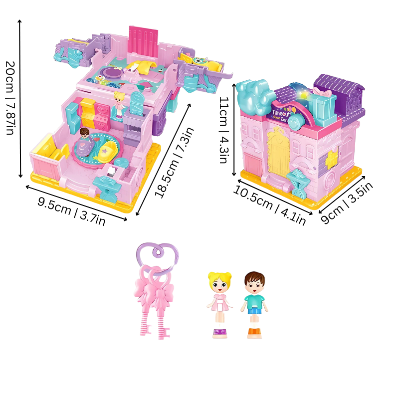 PlayPalace Mini Dollhouse of Hidden Surprises